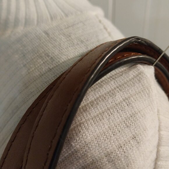 3469 Large Michael Kors Tote Bag in Orange and Tan MK Print. - Picture 4 of 11